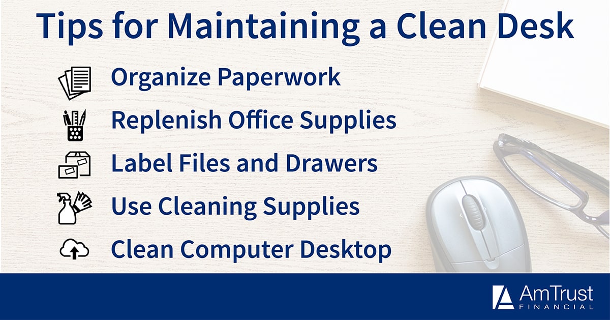 clean desk policy tips