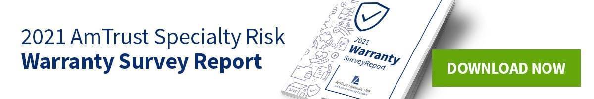 AmTrust Specialty Risk Warranty Survey Report banner