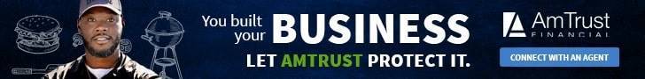 amtrust protects your small business banner