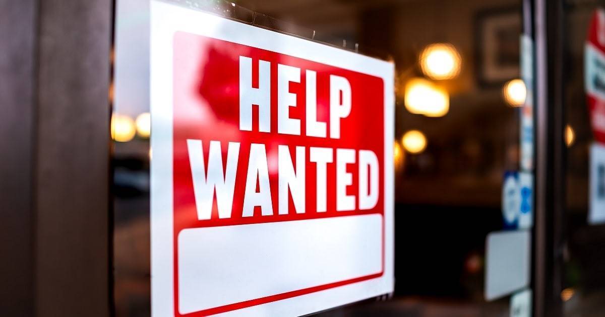 help wanted sign labor shortage