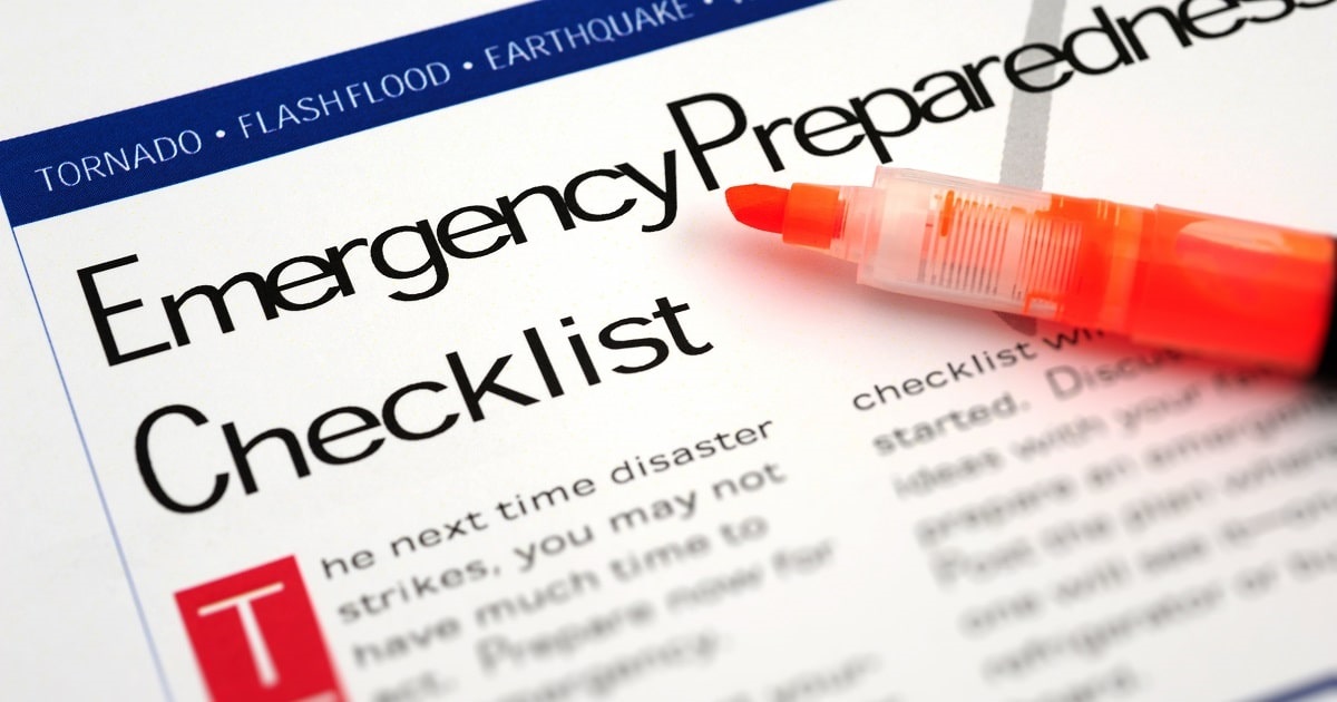 national preparedness month emergency checklist