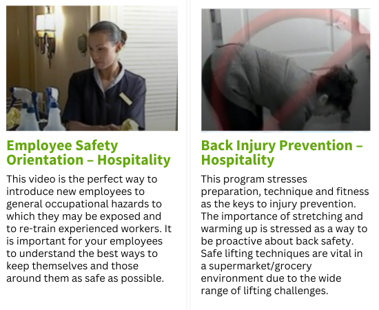 hospitality safety videos