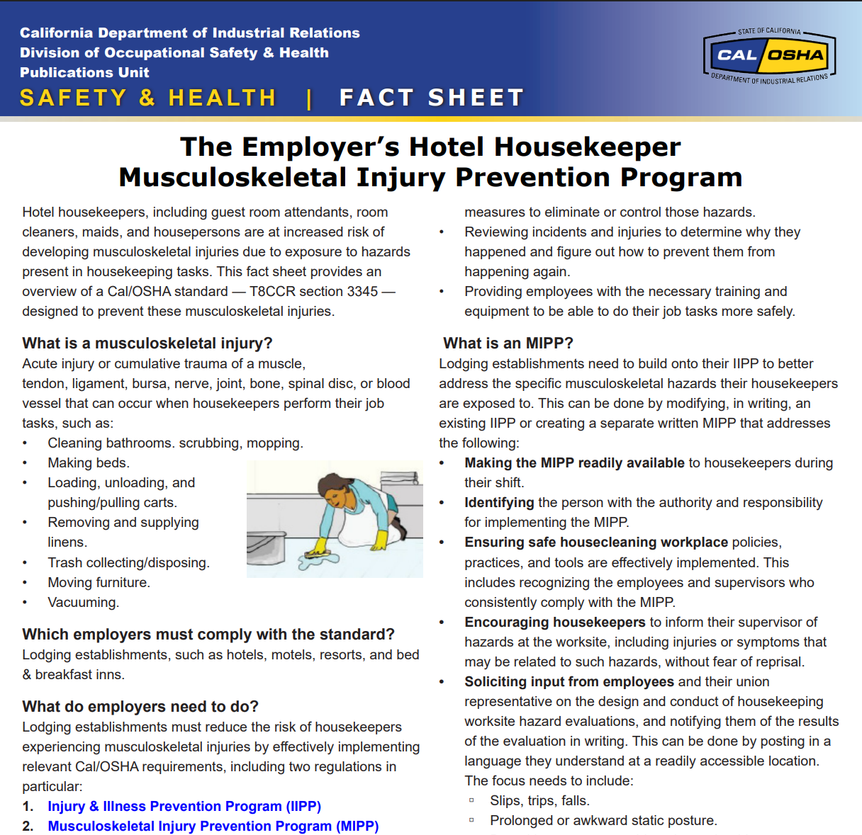 Housekeeper Injury Prevention Program image