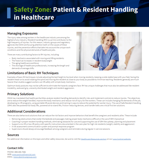 Patient & Resident Handling in Healthcare image