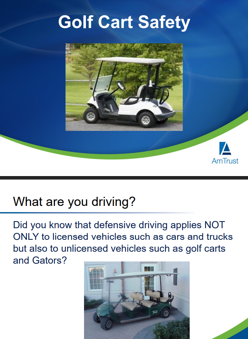 Golf Cart Safety image